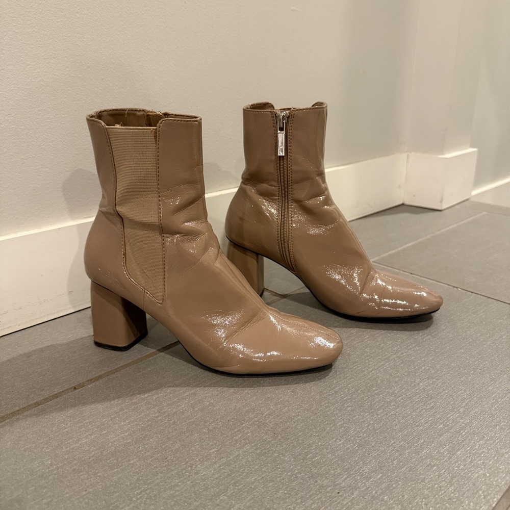 ZARA Tan Ankle Boots